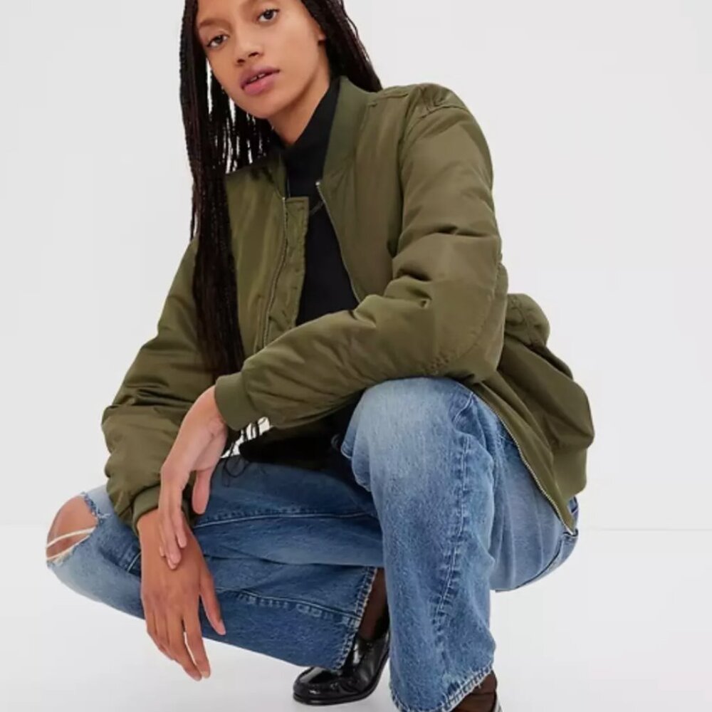 Gap Bomber Jacket - Army Green